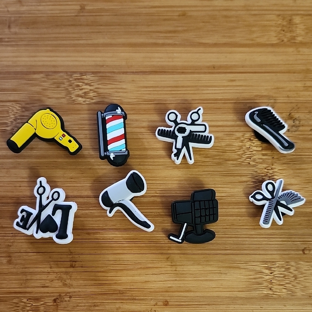 Hair Salon Themed Shoe Charms